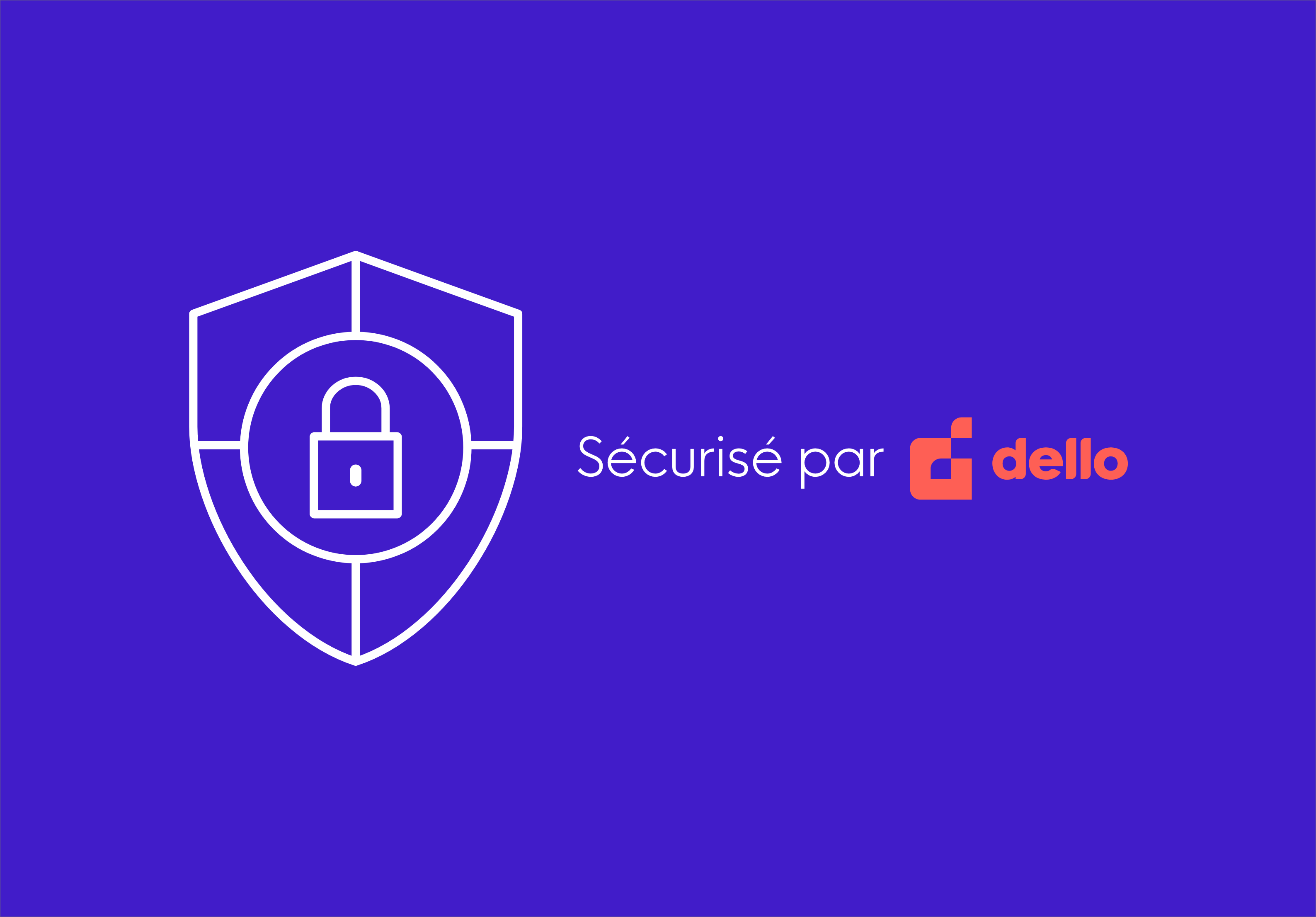 Logo indiquant que le processus ecommerce est sécurisé par Dello.